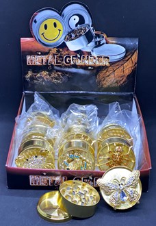 Gold Bedazzled 3 Part Grinder