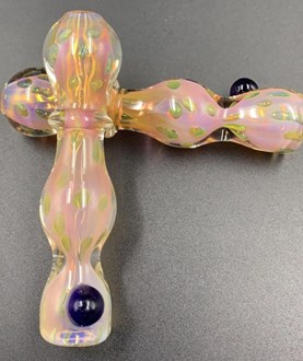 Gold Fume Rim and Ball Dot Chillum