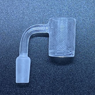 14mm Male Engraved Frosted Design A