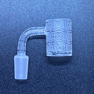 14mm Male Engraved Frosted Design B