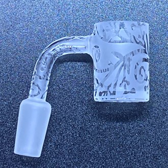 14mm Male Engraved Frosted Design I