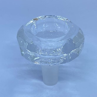14mm Clear Diamond Cut Large Bowl