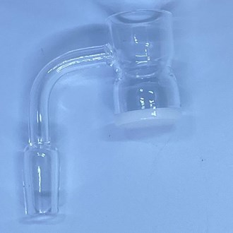 14mm Male 90 Degree White Bottom Splash Guard