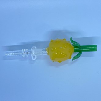 Mini Pineapple Quartz Tip Honey Straw