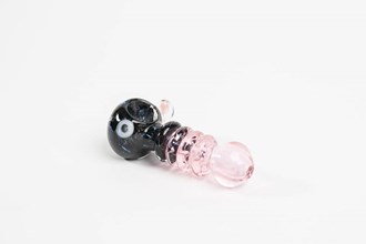 Pink Rim Body with Black Frit Head Pipe