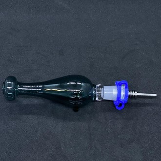 Round Helix Design Glass Nectar Colector